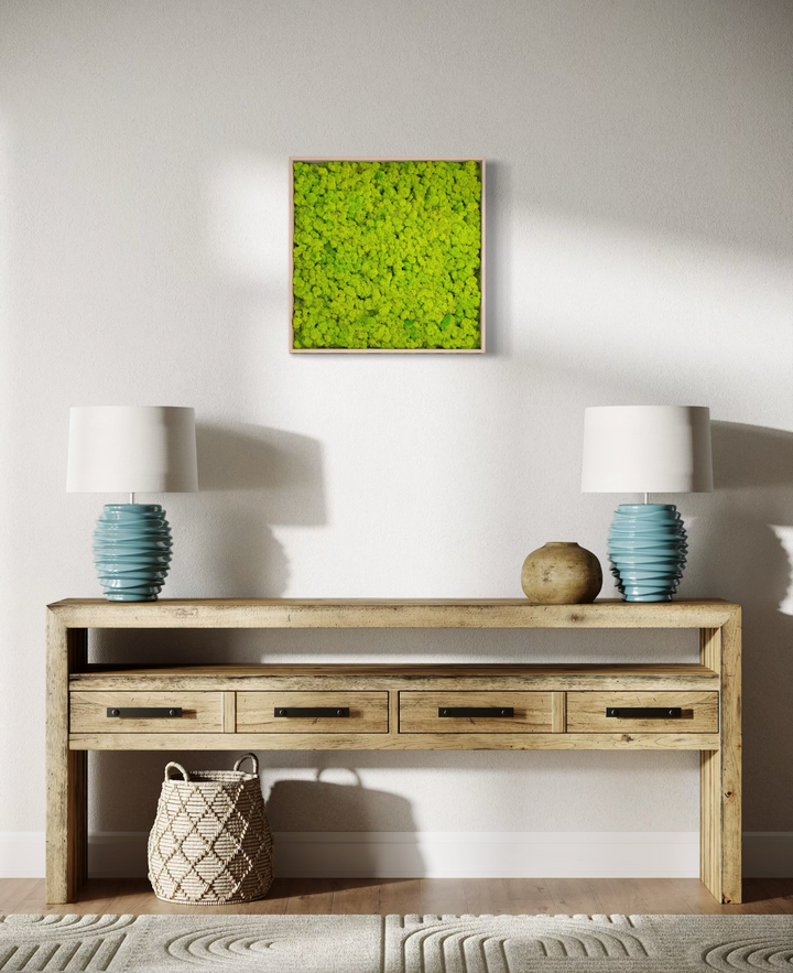 Moss picture with frame 50x50cm